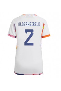 Belgia Toby Alderweireld #2 Jalkapallovaatteet Naisten Vieraspaita MM-kisat 2022 Lyhythihainen